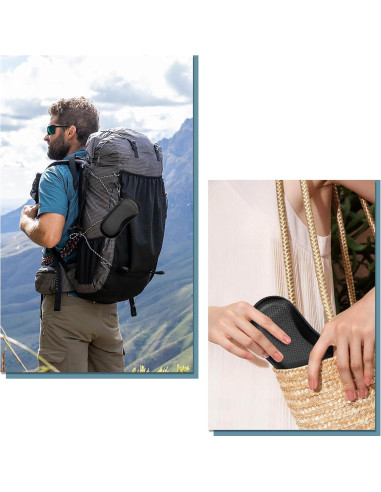 Funda de Gafas Fintie Negra, Estuche Duro EVA a Prueba de Golpes