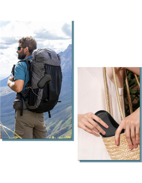 Funda de Gafas Fintie Negra, Estuche Duro EVA a Prueba de Golpes