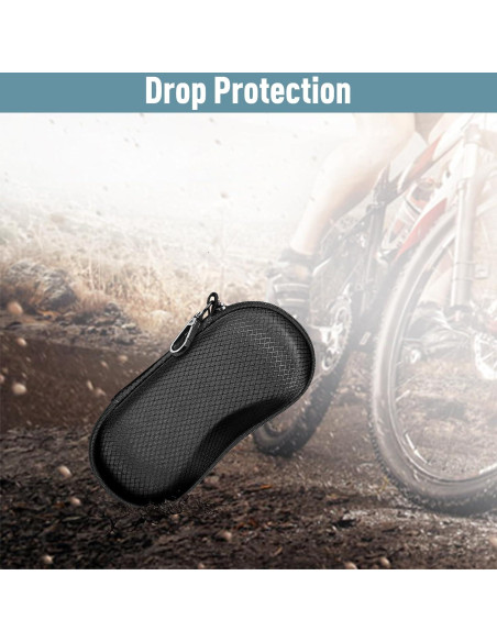 Funda de Gafas Fintie Negra, Estuche Duro EVA a Prueba de Golpes