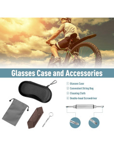 Funda Dura Fintie para Gafas Deportivas con Mosquetón 2