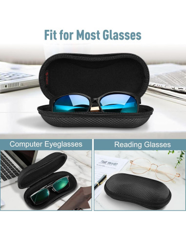Funda Dura Fintie para Gafas Deportivas con Mosquetón