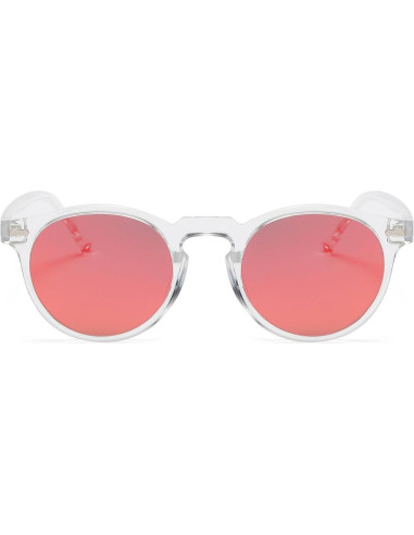 Gleyemor Gafas de Sol Polarizadas UV400 Redondas 48mm