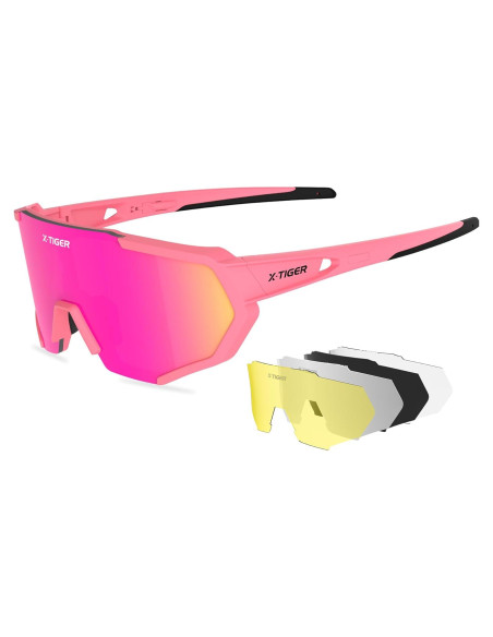 Gafas de Sol Deportivas X-TIGER con 5 Lentes Intercambiables