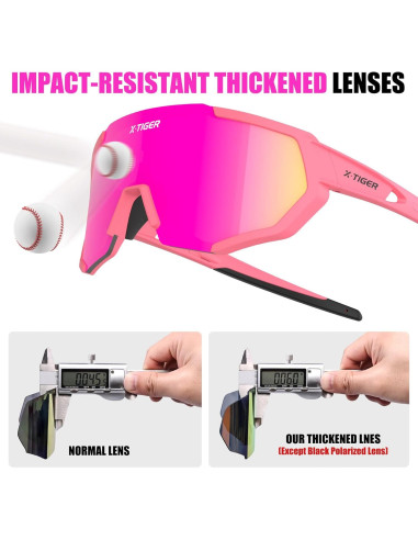 Gafas de Sol Deportivas X-TIGER con 5 Lentes Intercambiables