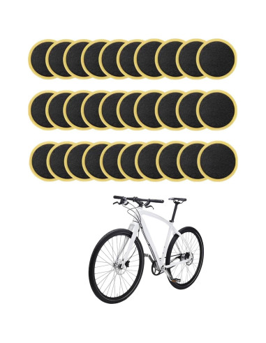 30 Piezas Parche de Punción Labriciyon para Neumáticos de Bicicleta