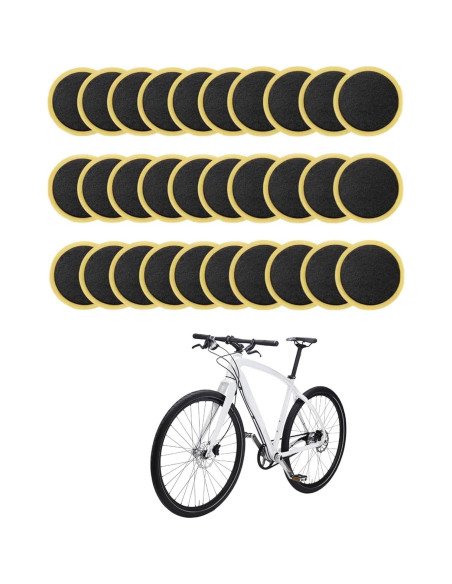 30 Piezas Parche de Punción Labriciyon para Neumáticos de Bicicleta