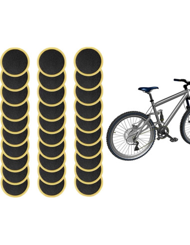 30 Piezas Parche de Punción Labriciyon para Neumáticos de Bicicleta
