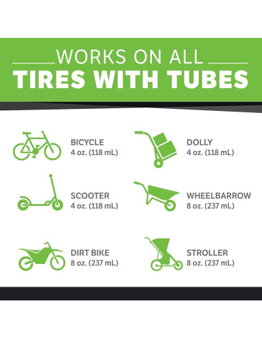Sellador de Neumáticos de Bicicleta Slime 4oz Ecológico