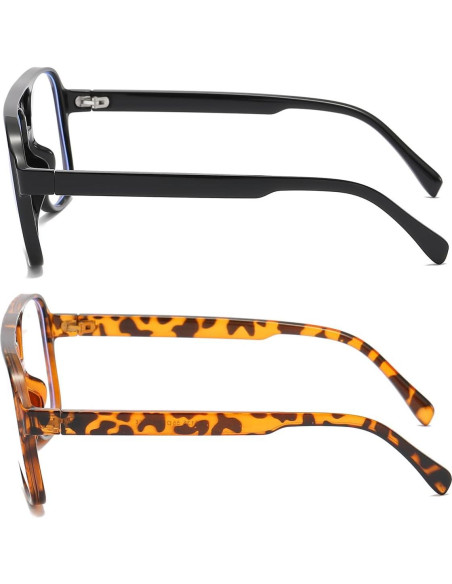 Gafas Aviador JOVAKIT Unisex Lentes Claros Diseño Retro