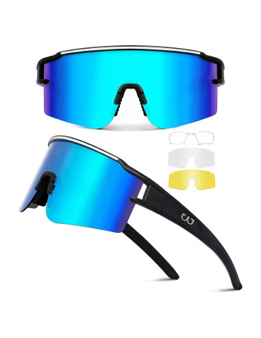Gafas de Ciclismo SPOSUNE con 3 Lentes Intercambiables