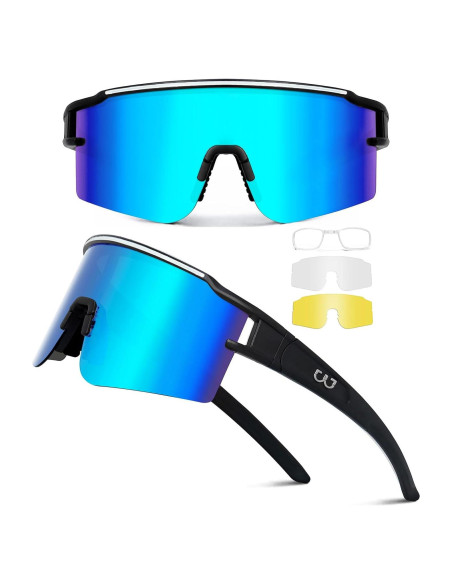 Gafas de Ciclismo SPOSUNE con 3 Lentes Intercambiables