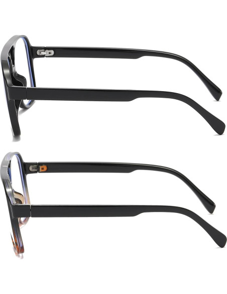 Gafas Aviador JOVAKIT Unisex Lentes Claros Diseño Retro