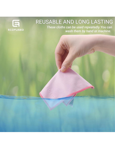 Paños de limpieza Eco-Fused 5 unidades 16.7x15.7cm Rosa