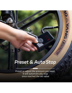 Mini bomba de aire eléctrica Semaho para bicicleta 130 PSI 2