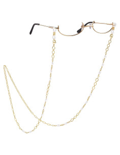 Cadena de Gafas PEARLADA Oro 18K 80 cm Diseño Elegante