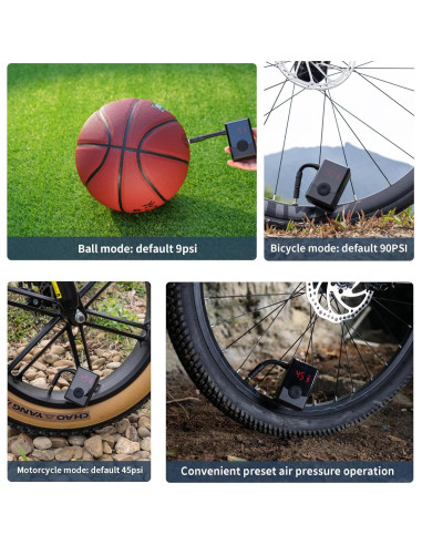 Mini bomba de aire eléctrica Semaho para bicicleta 130 PSI