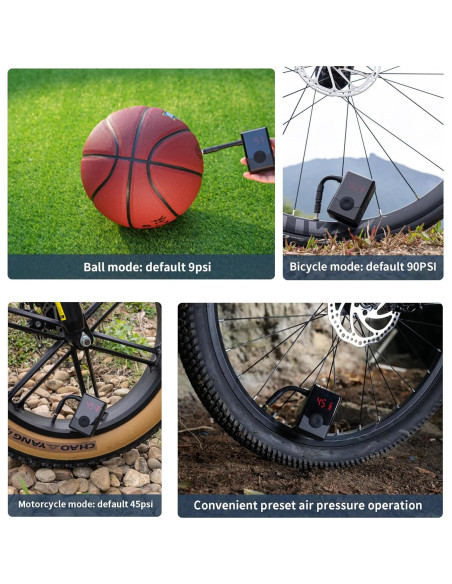 Mini bomba de aire eléctrica Semaho para bicicleta 130 PSI