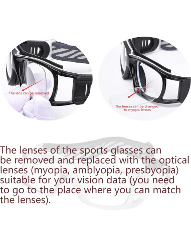 Gafas de baloncesto PC Azul - Protección alta impacto