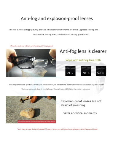 Gafas de baloncesto PC Azul - Protección alta impacto