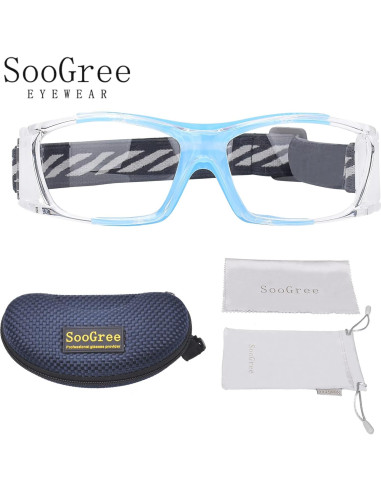 Gafas de baloncesto PC Azul - Protección alta impacto