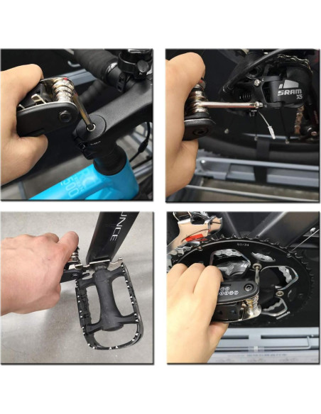 Kit de Herramientas para Bicicletas Kitbest 16 en 1 con Bomba 120 PSI