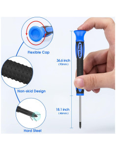 Kit de Reparación de Gafas Kingsdun con 1200 Tornillos 2