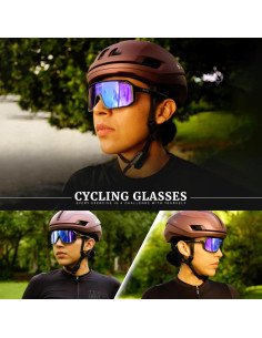 Gafas de Ciclismo SCVCN DZ-S62 UV400 Lentes de Policarbonato 2