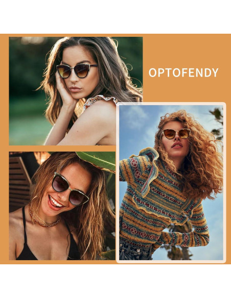 Gafas de sol ojo de gato OPTOFENDY UV protección moda