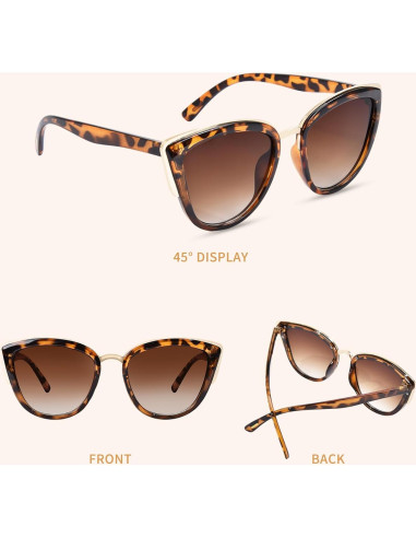 Gafas de sol ojo de gato OPTOFENDY UV protección moda