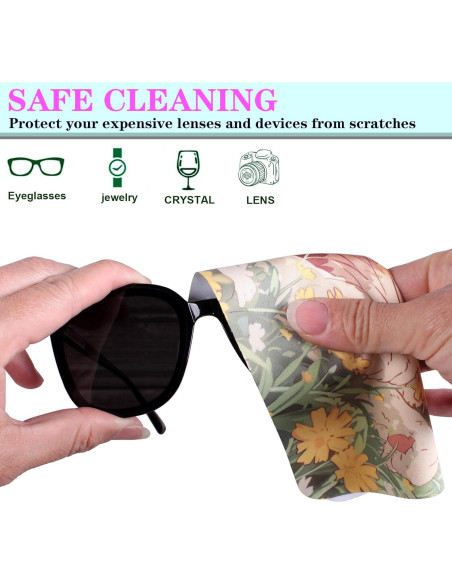 6 Paños de Microfibra Gatitos ADBGV 18x15 cm para Limpieza