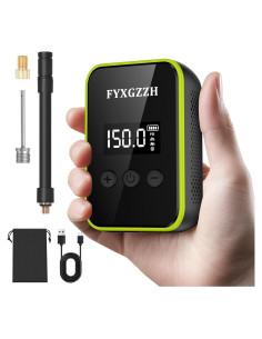 Mini Bomba de Bicicleta Eléctrica FYXGZZH 150 PSI con Manómetro