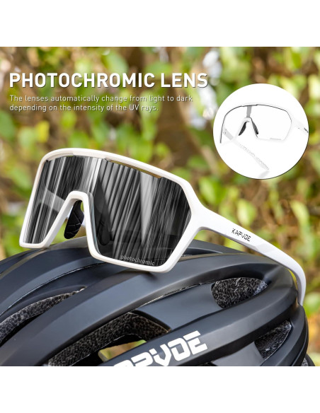 Gafas de Ciclismo KAPVOE K335 Fotoquímicas UV400