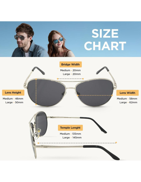 Gafas de sol J+S So0150-L-SFMB polarizadas UV400