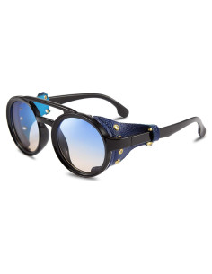 Gafas de Sol Steampunk FEISEDY Retro Azul UV400