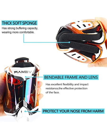 Gafas de Motocross Ubelly S218 Antivaho y Ajustables