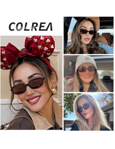 Gafas de sol rectangulares Colrea UV400 para mujeres 2