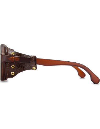 Gafas de Sol Steampunk FEISEDY Retro con Cuero B2532