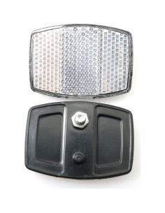 Reflector de Bicicleta PZRT Blanco 55x40mm Resistente al Agua 2