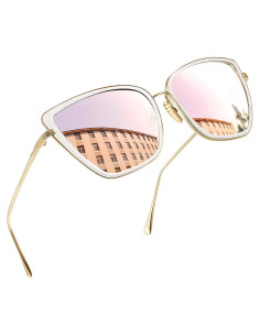 Gafas de sol Joopin estilo gato UV400 para mujeres rosa