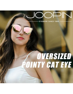 Gafas de sol Joopin estilo gato UV400 para mujeres rosa 2