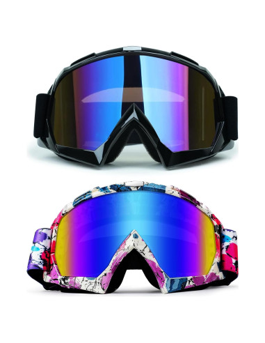 Gafas de Moto XYOP ATV Ajustables Anti-empañamiento 2 Pzs