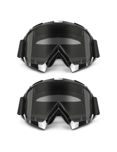 Gafas de ATV XYOP 2-Pack Lente Gris Anti-empañamiento