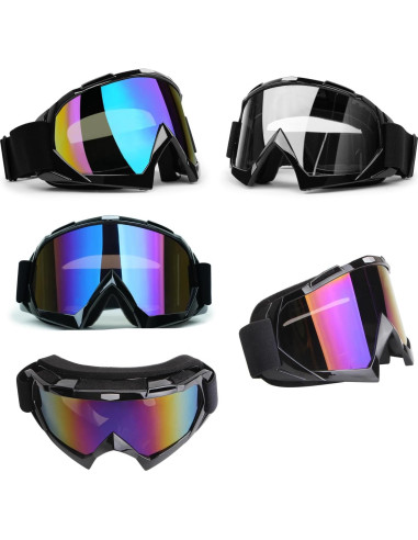Gafas de Moto XYOP ATV Ajustables Anti-empañamiento 2 Pzs