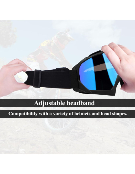Gafas de Moto XYOP ATV Ajustables Anti-empañamiento 2 Pzs