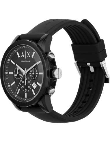 Reloj Cronógrafo Armani Exchange Hombre Correa Silicona 44mm