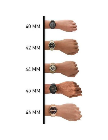 Reloj Cronógrafo AX Armani Exchange 44mm Dorado Acero