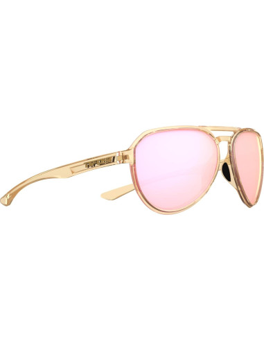 Gafas de sol Selca Tangle Free Unisex Marrón Espejo Rosa