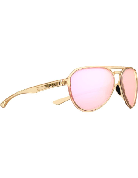 Gafas de sol Selca Tangle Free Unisex Marrón Espejo Rosa