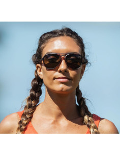 Gafas de sol Selca Tangle Free Unisex - Lentes marrones UV 2