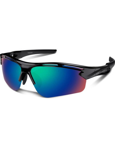 Gafas de sol deportivas Rosemal 7253 UV400 TR90 Verde